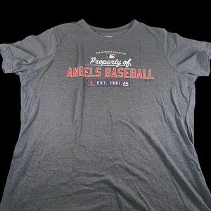 T-Shirt Authentic Majestic Los Angeles Angels MLB Tee Size Large